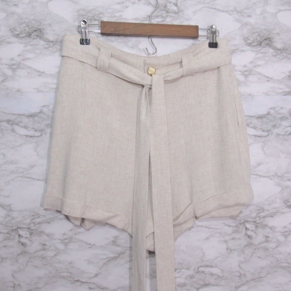 NWT Showmeyourmumu Hadley Shorts High Waist Cream Linen - small - Picture 5 of 6